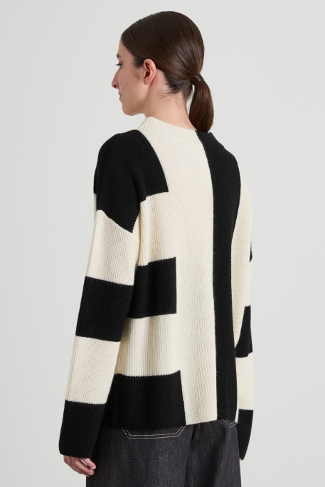 Maglia a intarsio grafico