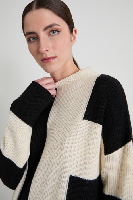 Maglia a intarsio grafico