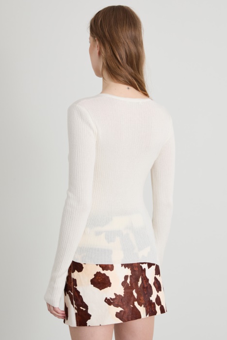 Maglia in cashmere e seta