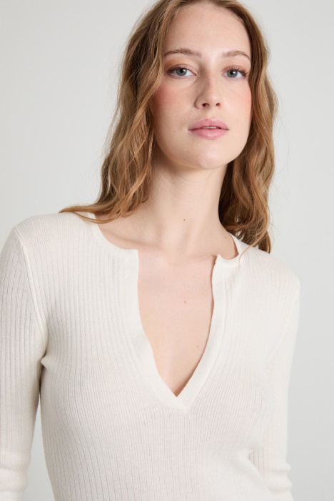 Maglia in cashmere e seta
