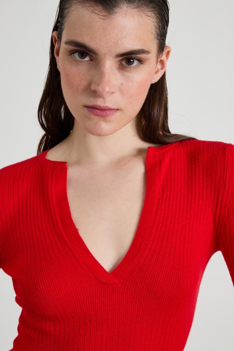 Maglia in cashmere e seta