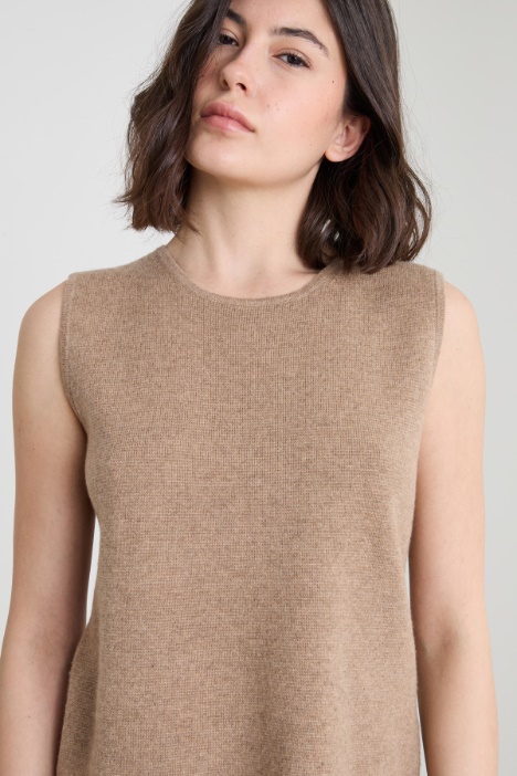 Top in lana e cashmere