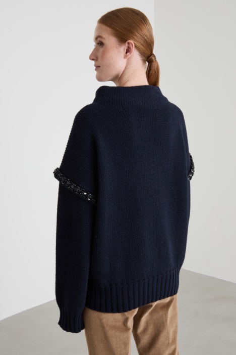 Maglia over con strass