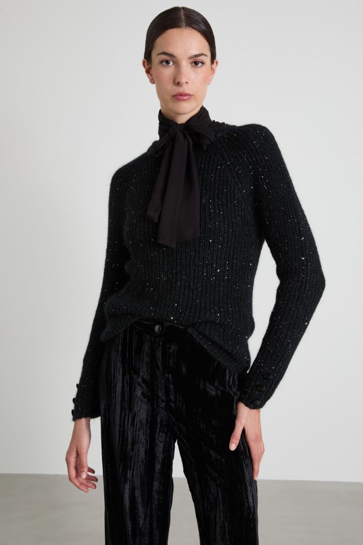 Micro-sequin sweater Intrend