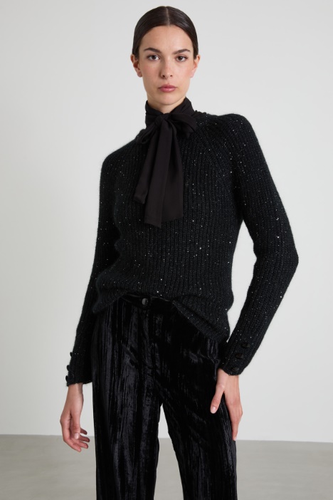 Micro-sequin sweater Intrend