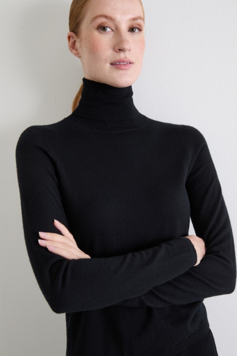 Dolcevita in filato di cashmere