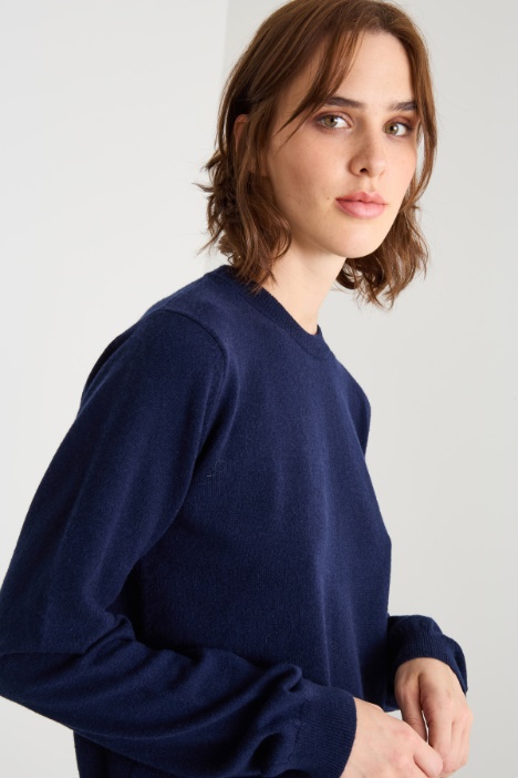 Suéter de cuello redondo