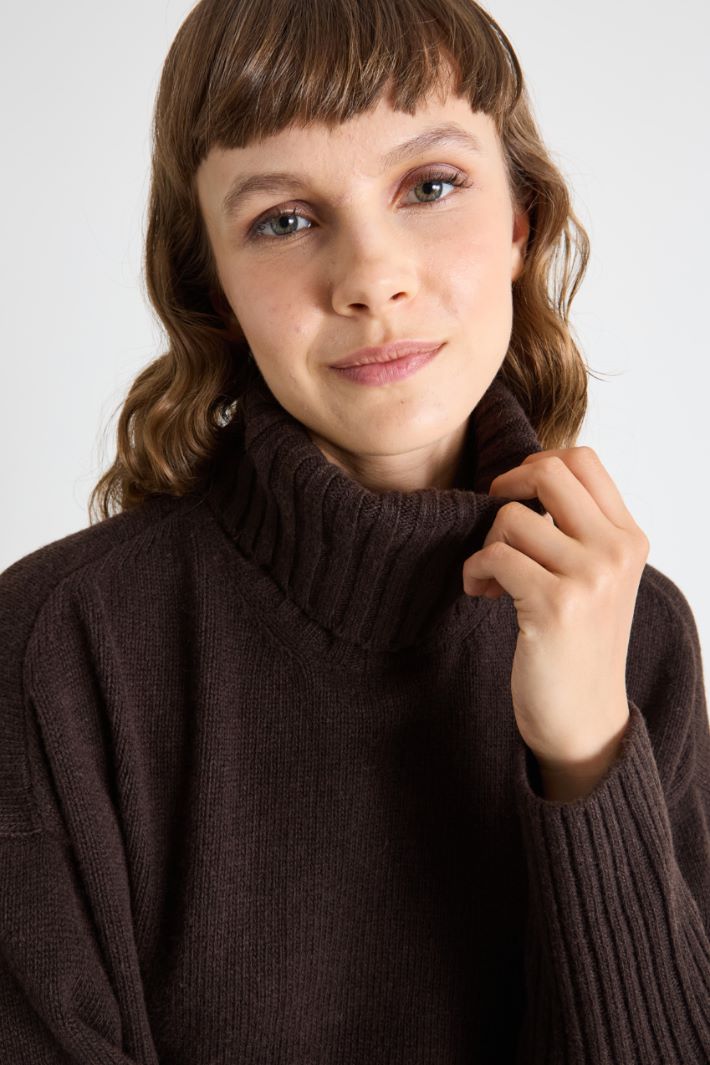 Oversized sweater with slits Intrend - 3