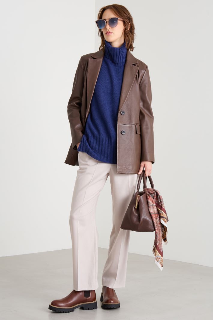 Oversized sweater with slits Intrend