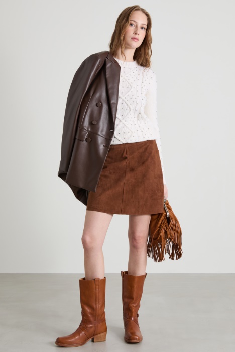 Wool and cashmere cable-knit jumper Intrend