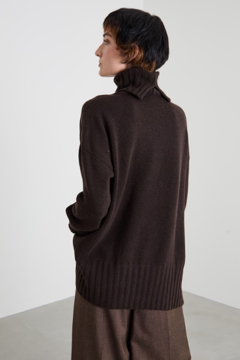 Maglia over in misto lana