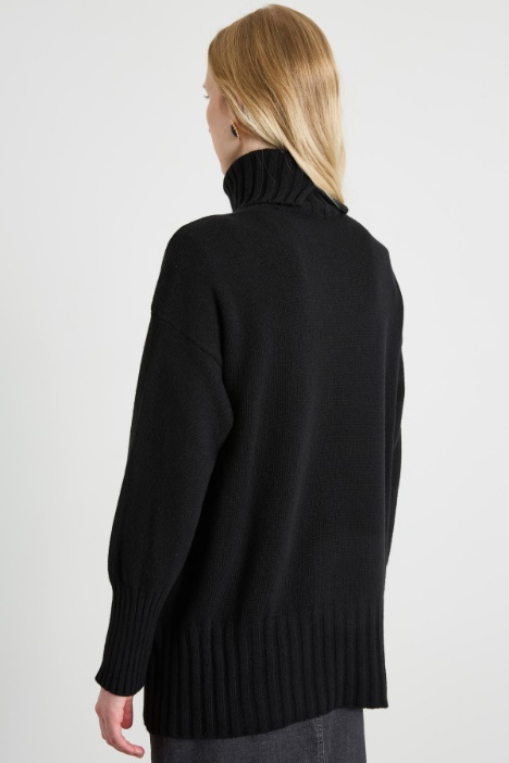 Maglia over in misto lana