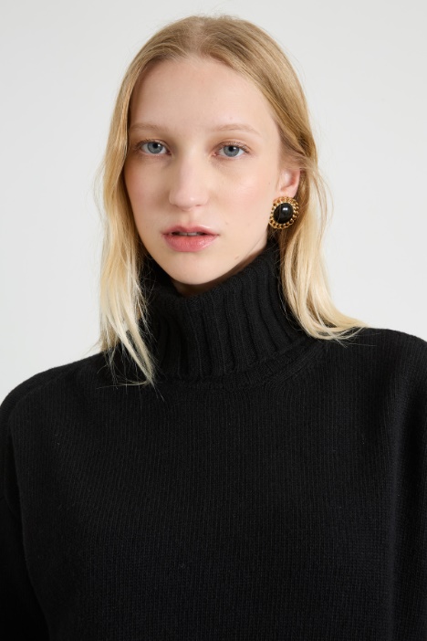 Maglia over in misto lana