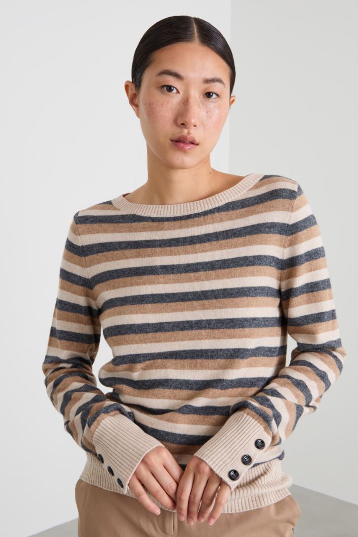 Wool and viscose blend sweater Intrend - 4