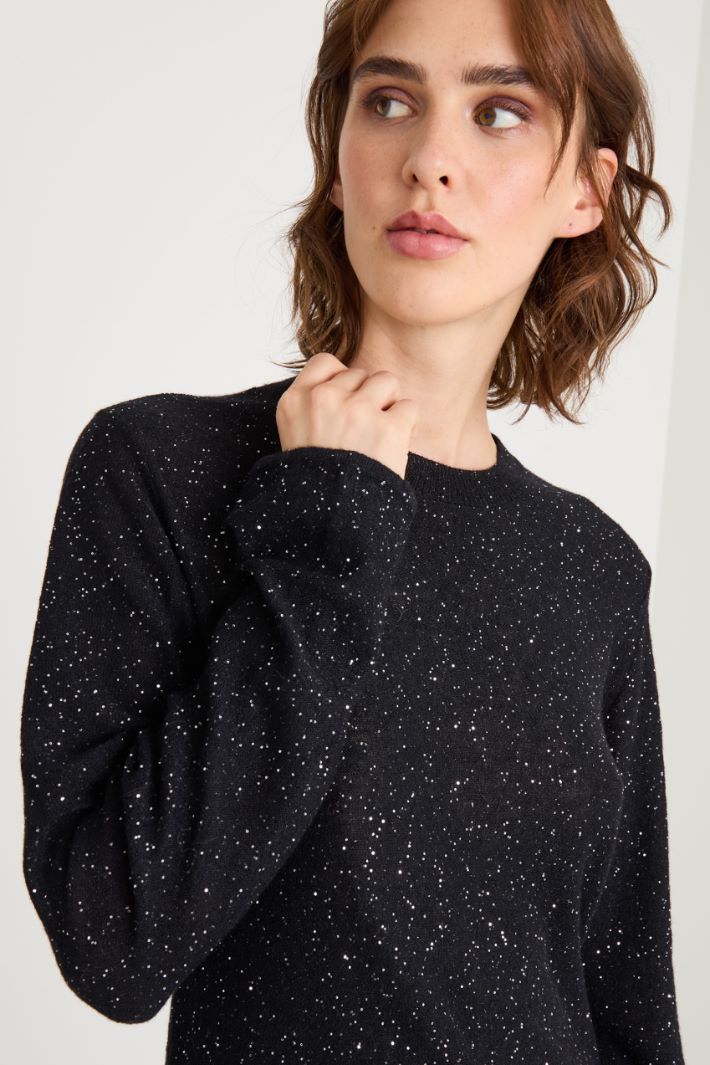 Sequinned sweater Intrend - 3