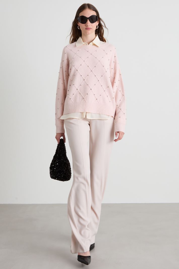 Diamond sweater with rhinestones Intrend - 3