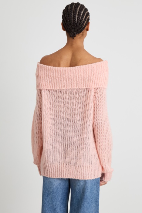 Maglia con maxi collo