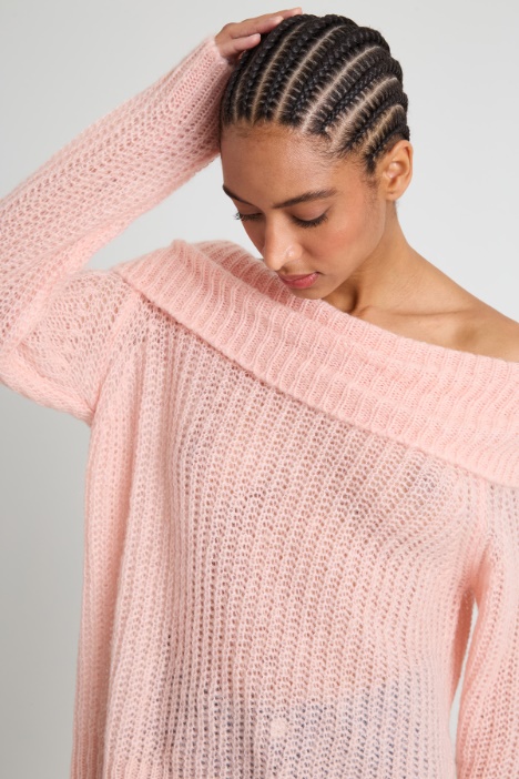 Maglia con maxi collo