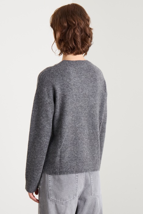 Maglia con cristalli e perle