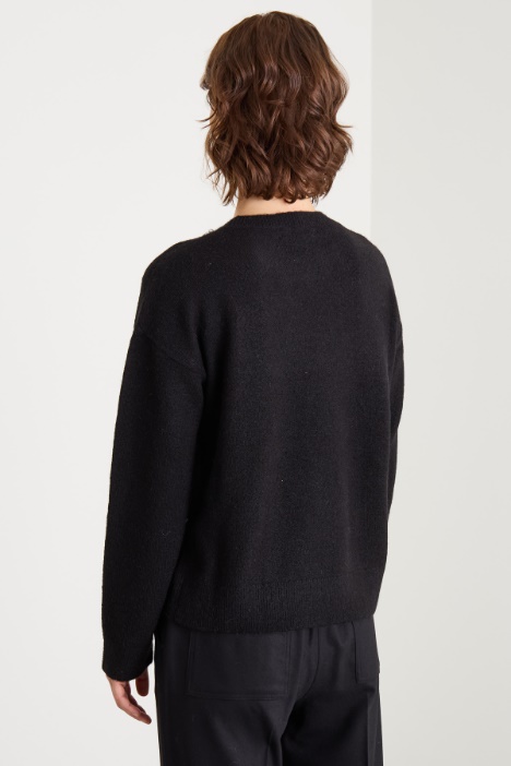 Maglia con cristalli e perle