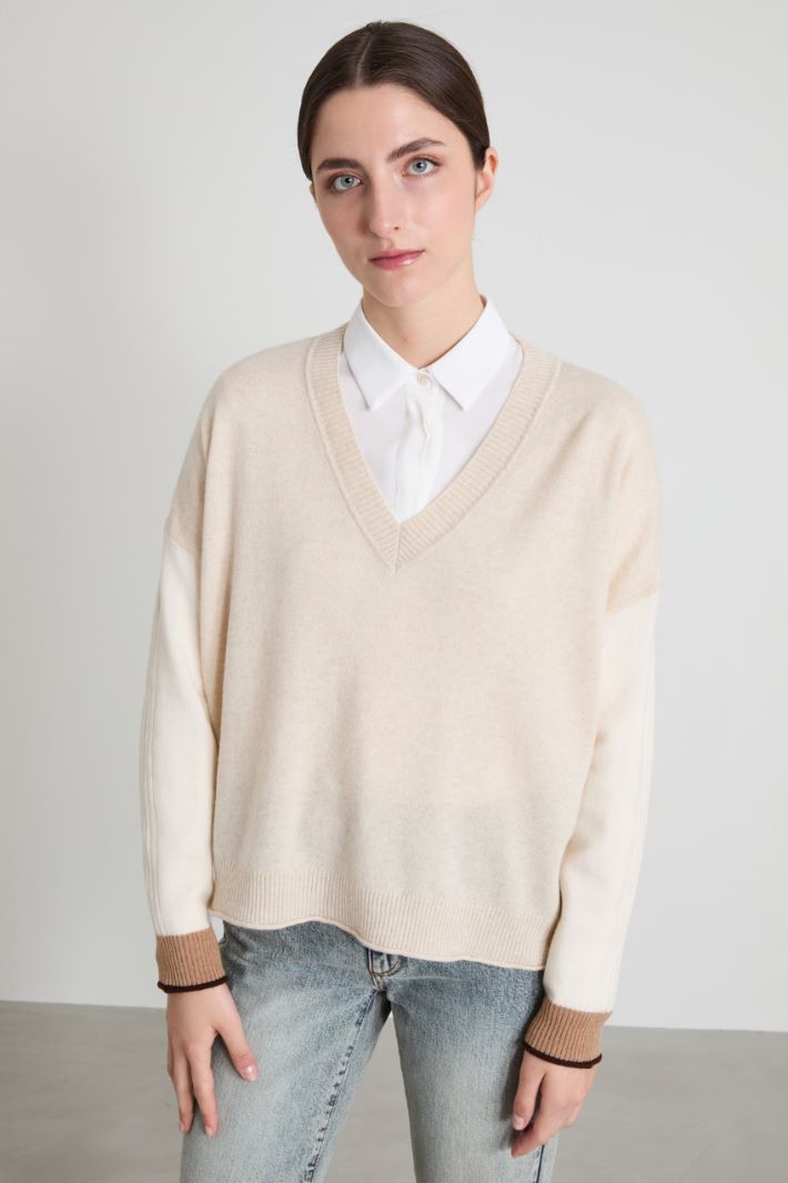 Wool and cashmere sweater Intrend - 3