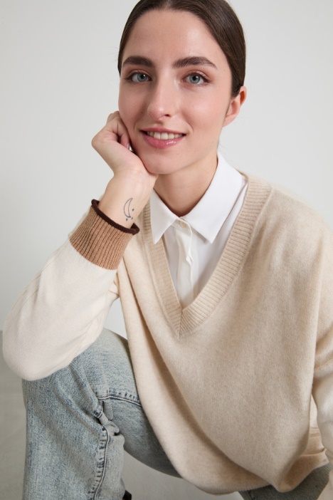 Maglia in lana e cashmere