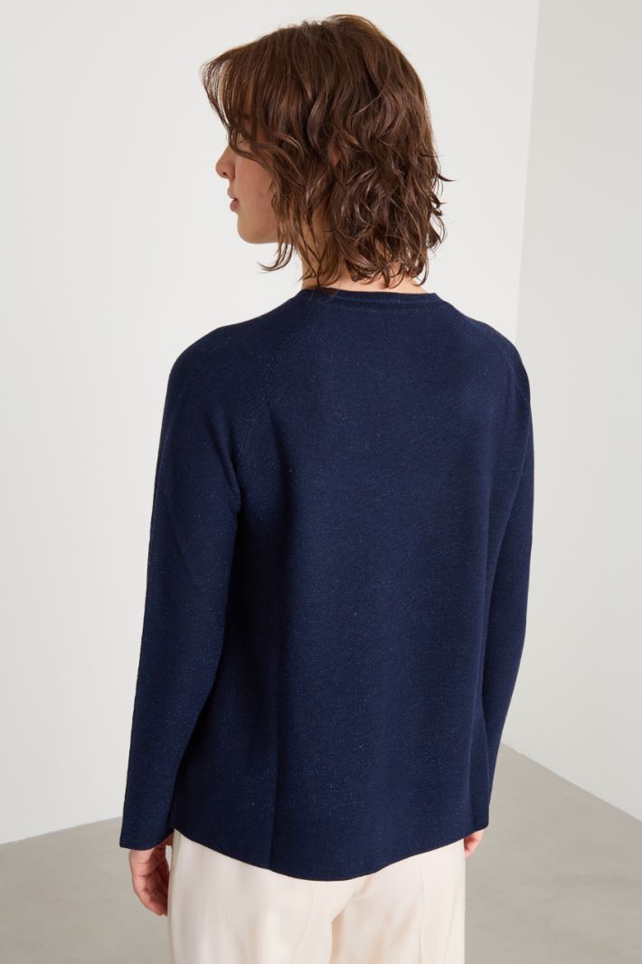 Maglia regolare con fibra lamé Intrend - 4