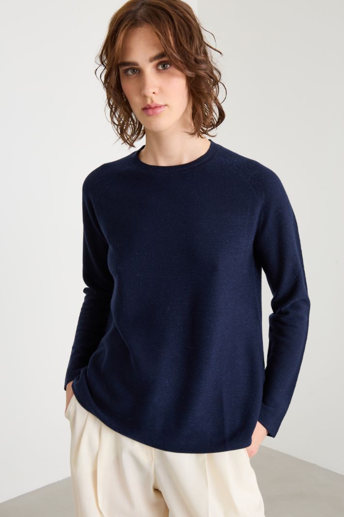 Maglia regolare con fibra lamé Intrend - 2