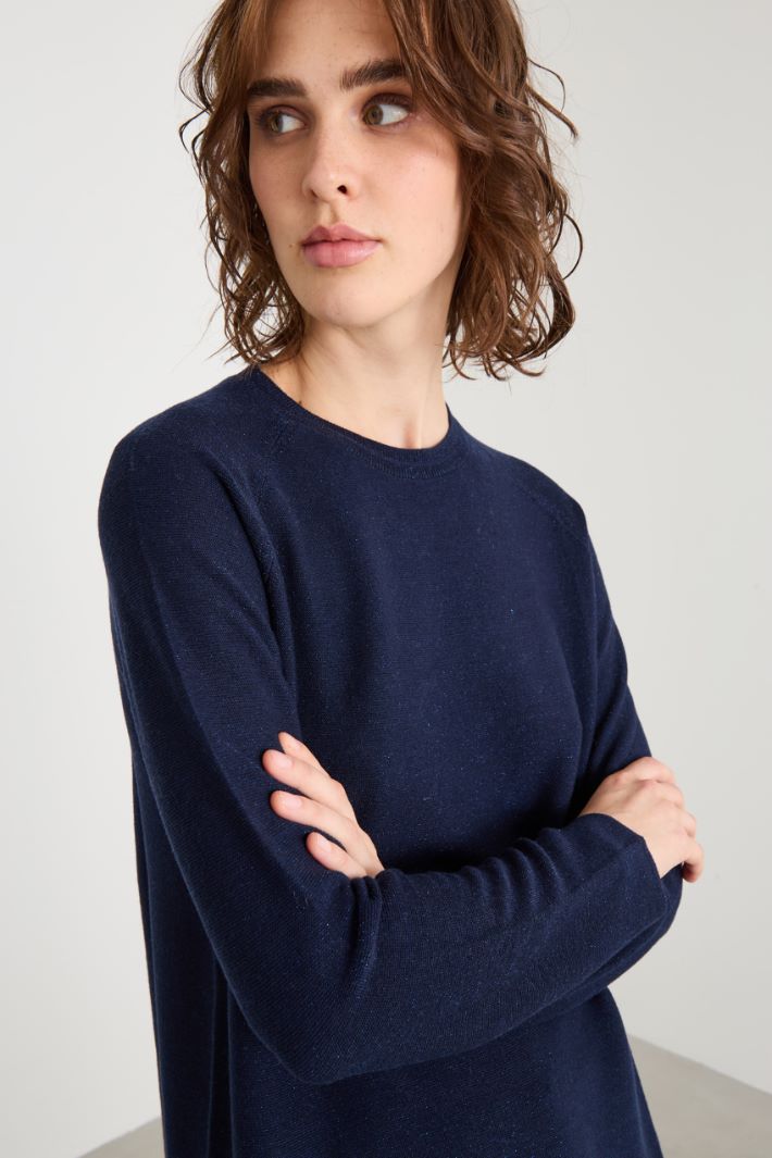 Maglia regolare con fibra lamé Intrend - 3