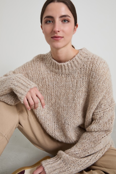 Maglia oversize in filato soffice