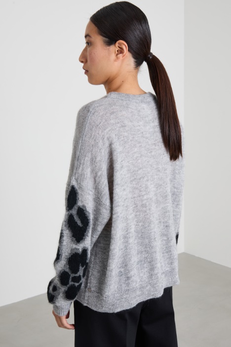 Maglia in mohair con intarsio Intrend - 2