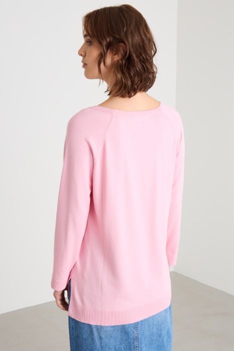 Suéter con mangas raglán