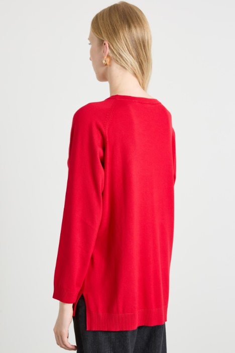 Maglia con maniche raglan