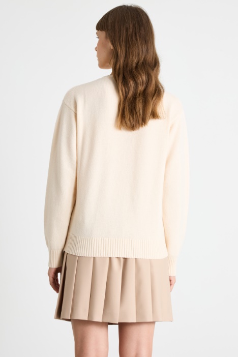 Suéter de cuello redondo