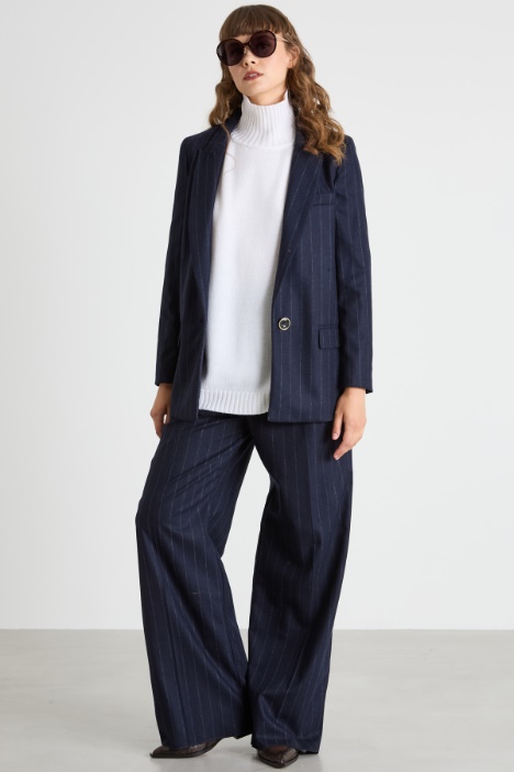 Oversized sweater with crater neck Intrend