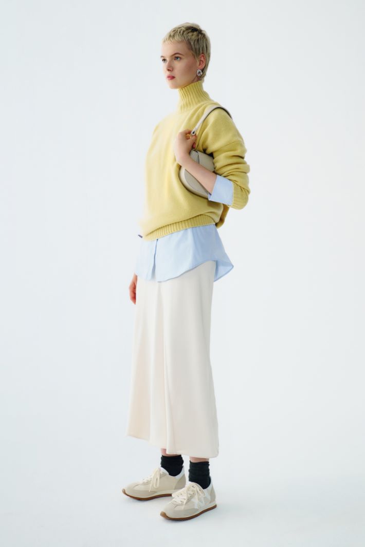 Oversized sweater in pure wool Intrend - 5