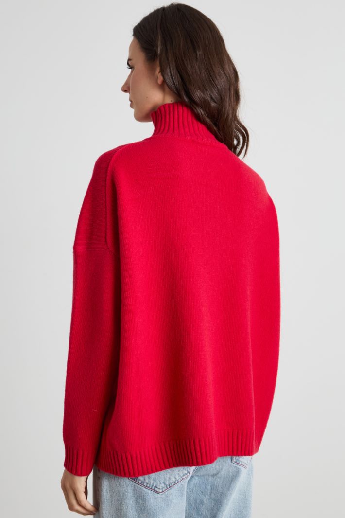 Oversized sweater in pure wool Intrend - 4