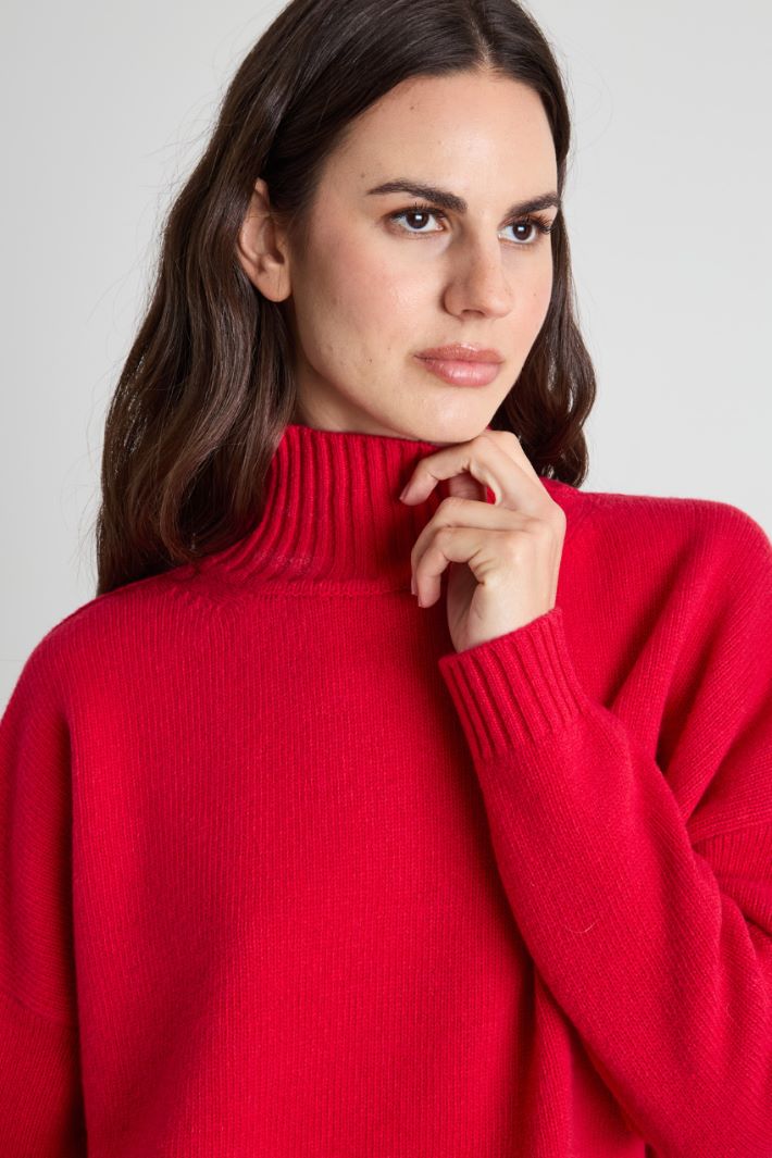 Oversized sweater in pure wool Intrend - 3
