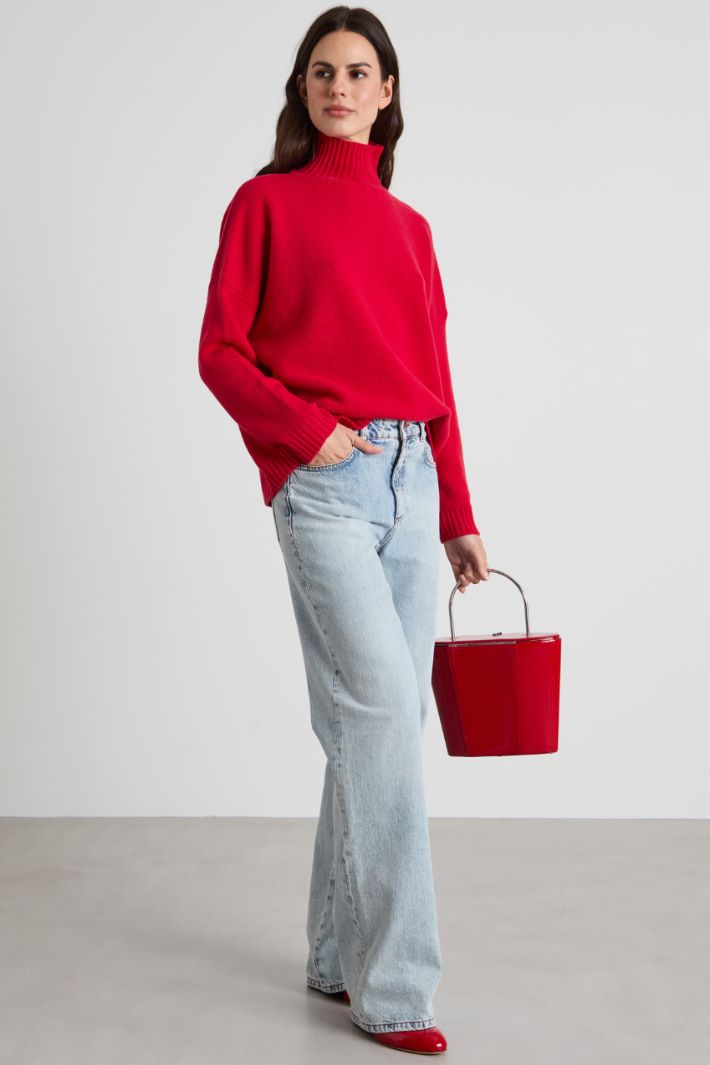 Oversized sweater in pure wool Intrend