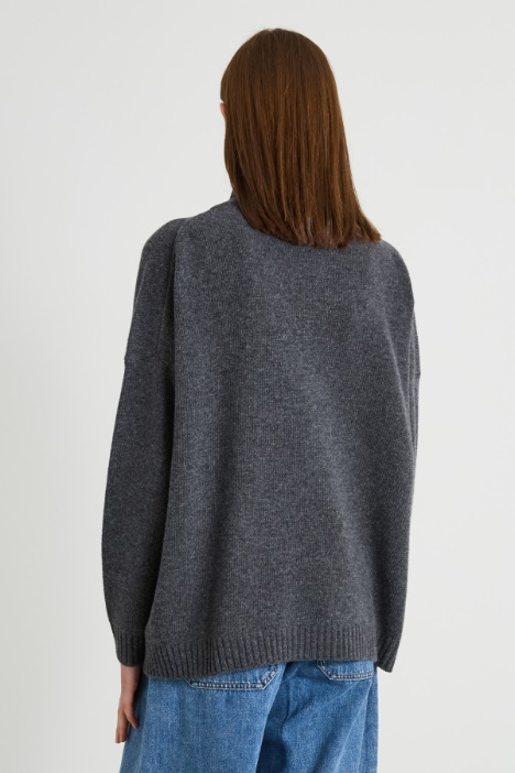 Maglia over in pura lana