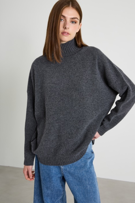 Oversized sweater in pure wool Intrend
