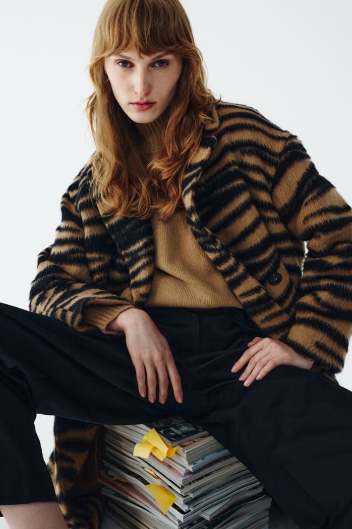 Oversized sweater in pure wool Intrend - 6
