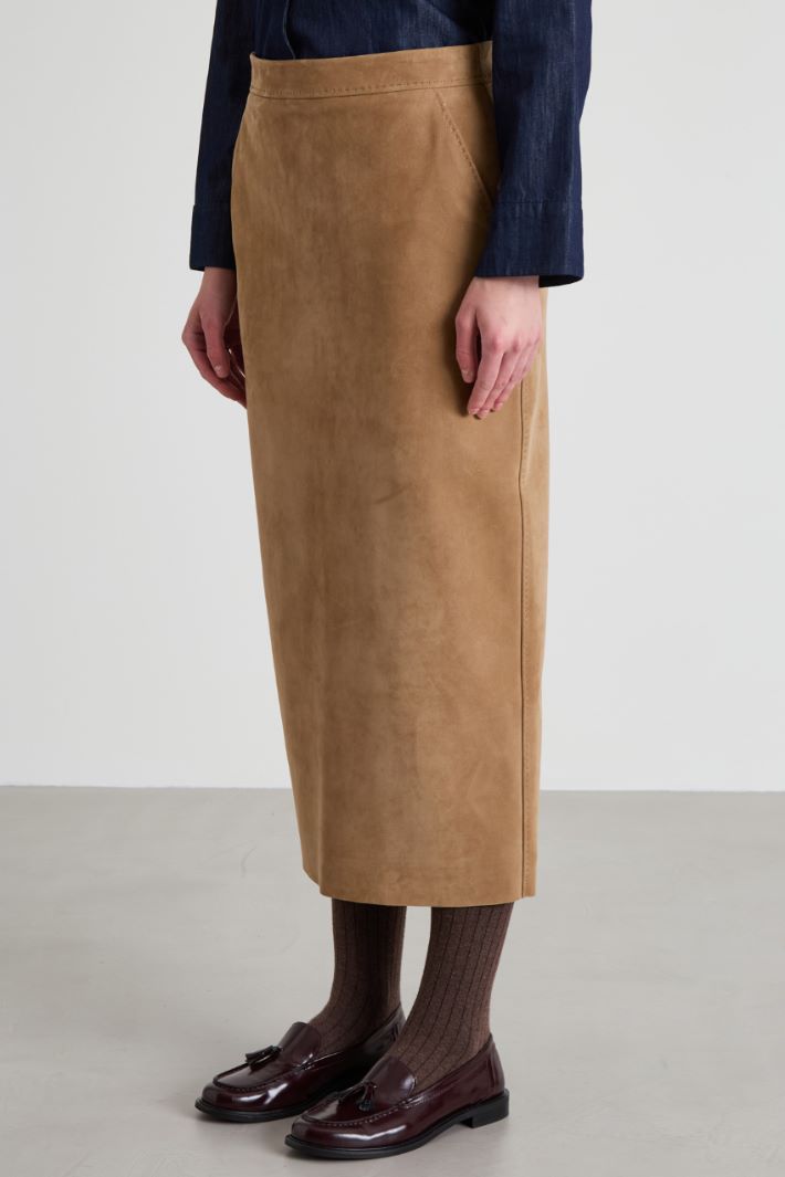 Straight leather skirt Intrend - 2