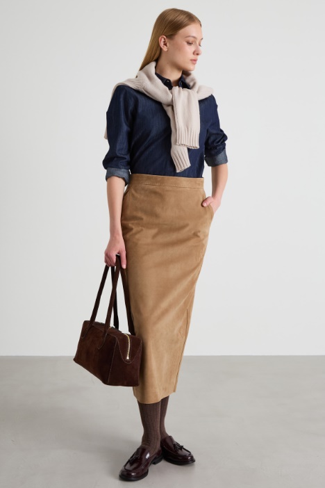 Straight leather skirt Intrend
