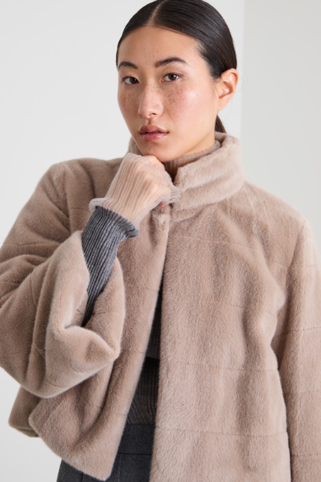 Giacca in similpelliccia