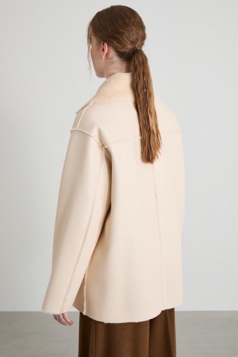 Sheepskin-like pea coat Intrend - 2