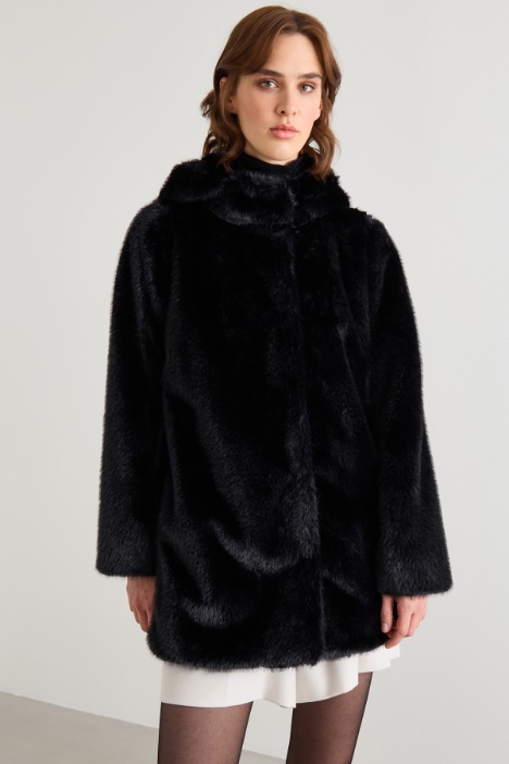 Cappotto con cappuccio