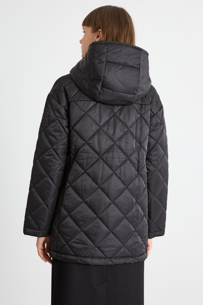 Padded jacket with removable hood Intrend - 5