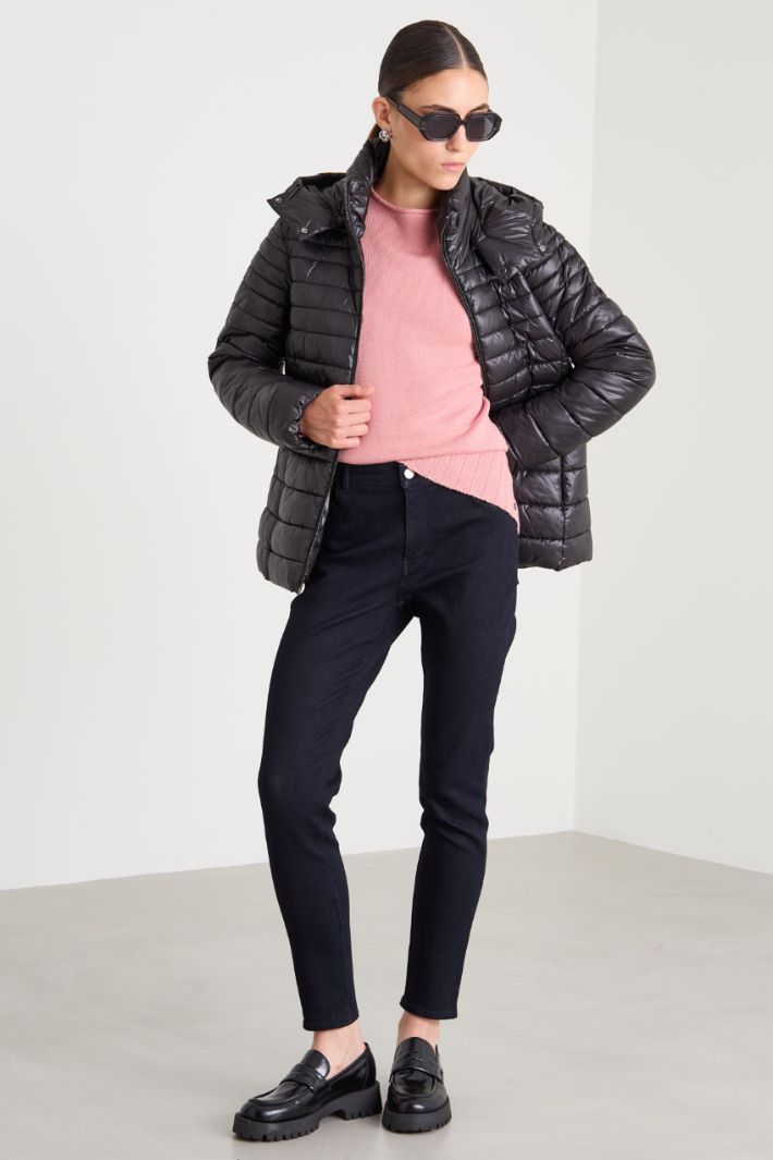 Slim-fit zip puffer Intrend