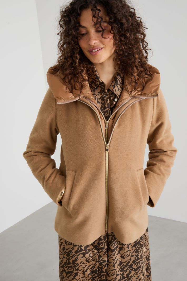 Bimaterial padded jacket Intrend - 3